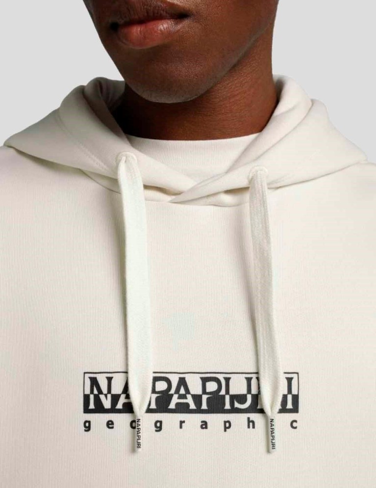 Sudadeira NAPAPIJRI b-box hoodie white whisper